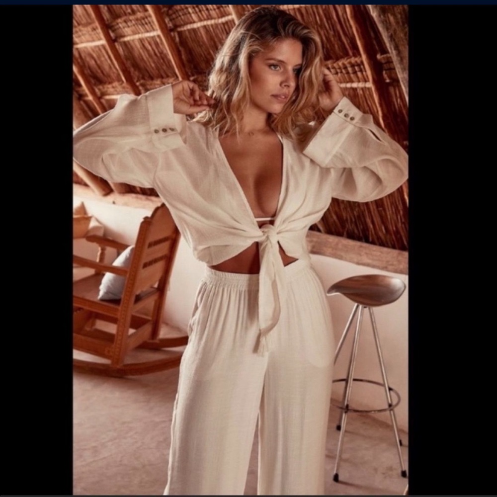 Monday Swimwear Tahti Top & Pant in Ivory